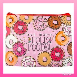 Eat More HOLE Foods Carry All Cosmetic Ditty Bag